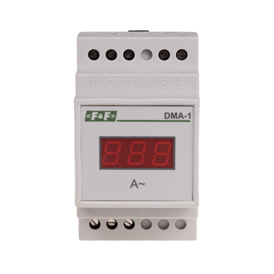 Cyfrowy wskaźnik wartości natężenia prądu, jednofazowy DMA-1, pomiar półprośredni 250/5A