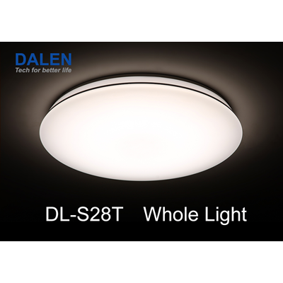 DL-S28T lampa sufitowa LED biała + pilot