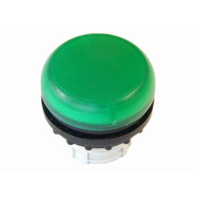 Główka lampki sygnalizacyjnej płaska, zielona, M22-L-G