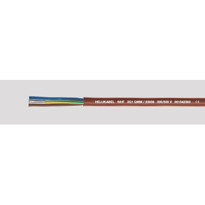 Kabel elastyczny 3G2.5 izolacja silikon odporny na temp do 180 stopni czerw-brąz