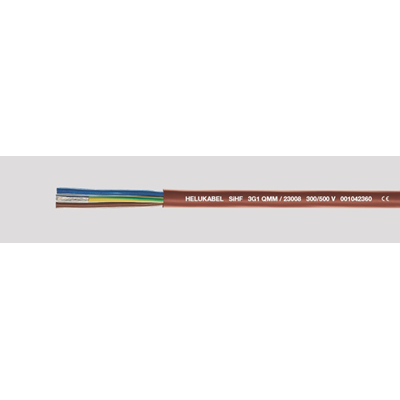 Kabel elastyczny 3G2.5 izolacja silikon odporny na temp do 180 stopni czerw-brąz