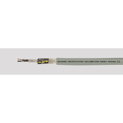 Kabel elastyczny bardzo giętki 18x1 izolacja PUR bezhalogenowy szary