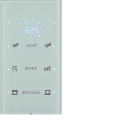 KNX SYSTEM R.3 Sensor dotykowy 3-krotny z regulatorem temperatury konfigurowalny szkło biały