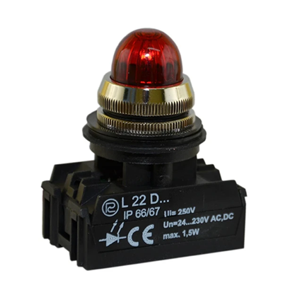 Lampka L22GD 24V-230V czerwona