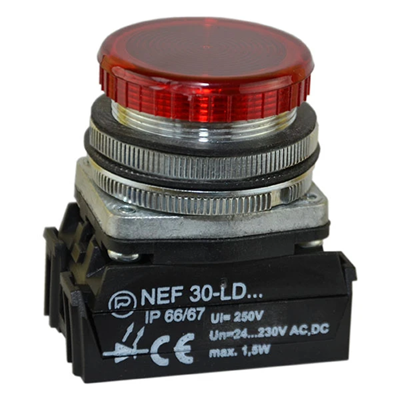 Lampka NEF30Lp/230V czerwona