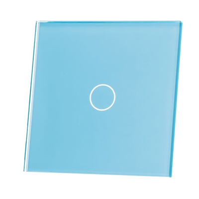 LIVOLO Pojedynczy panel dotykowy szklany niebieski