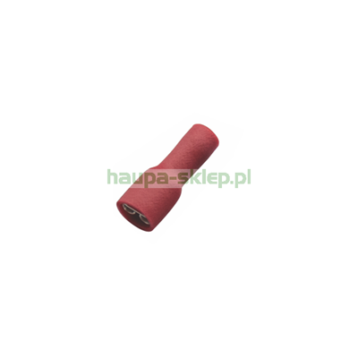 Nasuwka izolowana całkowicie 0,5-1,0/4,8x0,8 PVC czerwona