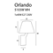 Orlando lampa ścienna biała nikiel