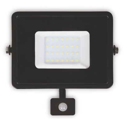 PLATI Naświetlacz LED z sensorem 30W 2500lm IP65 CW czarny
