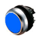 Przycisk płaski bez samopowrotu, kolor niebieski, M22-DR-B