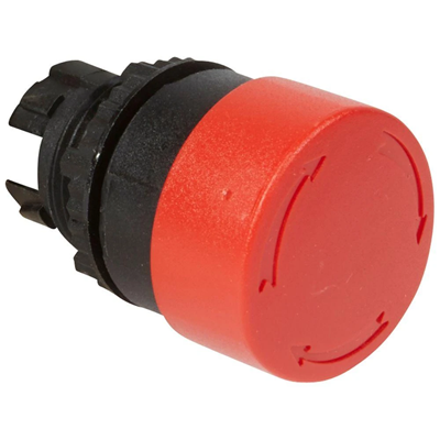 Przycisk sterowniczy pokrętny czerwony fi 32mm