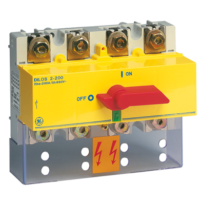 Rozłącznik bezpieczeństwa - DILOS 2 160A, 3P - czer/żółty