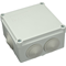 S-BOX Puszka instalacyjna 100x50x100mm 6 dławików PG21 IP55