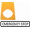 Szyld do przycisku M22-PV..Emergency Stop, M22-XZK-GB99