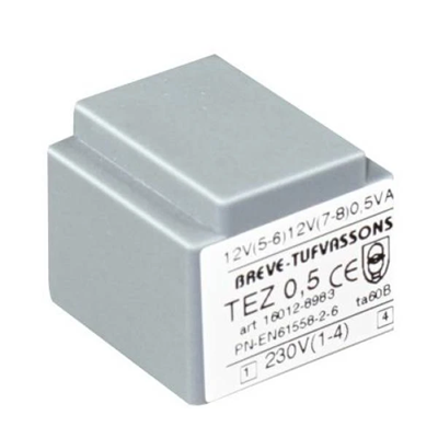 Transformator jednofazowy TEZ 0,5/D 230/12-12V