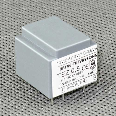 Transformator jednofazowy TEZ 0,5/D 230/15-15V
