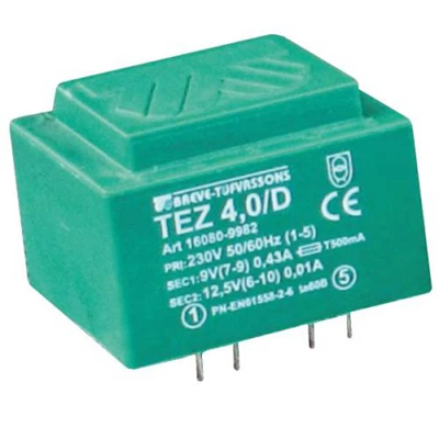 Transformator jednofazowy TEZ 4,0/D 230/15-15V