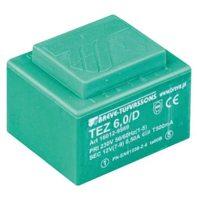 Transformator jednofazowy TEZ 6,0/D 230/ 6V