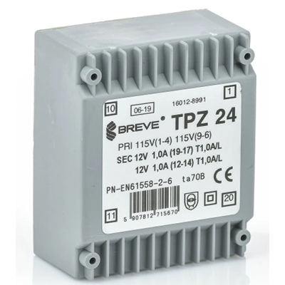 Transformator jednofazowy TPZ 24 2*115/2* 6 V