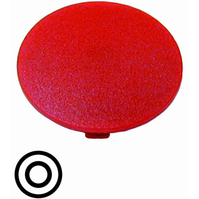 Wkładka przycisku grzybkowego czerwona "O", M22-XDP-R-X0