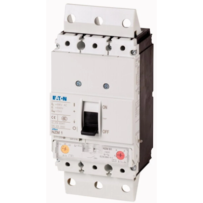 Wyłącznik mocy, 3-biegunowy, 100A, 100kA, wtyk, ochrona instalacji i kabli NZMH1-A100-SVE