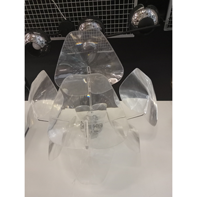 3D Lampa ścienna 1xE14 230V transparentna