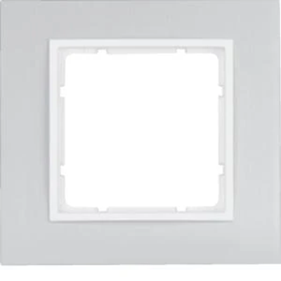 B.7 Ramka 1-krotna aluminium/biały mat