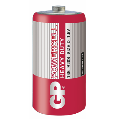 Bateria R20 / D / 13E cynkowo-węglowa GP POWERCELL HEAVY DUTY 1,5V