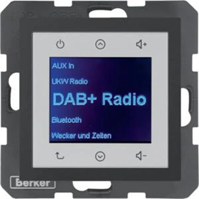 BERKER B.KWADRAT/B.3/B.7 Radio Touch DAB+ antracyt mat