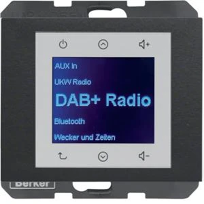 BERKER K.1 Radio Touch DAB+  antracyt mat lakierowany