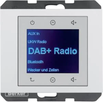 BERKER K.1 Radio Touch DAB+ biały połysk