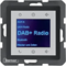 BERKER Q.1/Q.3/Q.7 Radio Touch DAB+ z Bluetooth antracyt aksamit lakierowany