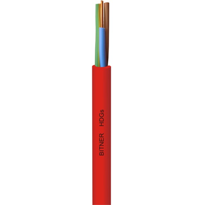 Bezhalogenowy, elektroenergetyczny, ognioodporny przewód HDGs FE180/PH90 2x1