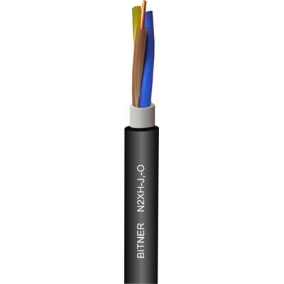 Bezhalogenowy kabel energetyczny i sterowniczy N2XH-J 0,6/1kV 4x1,5RE