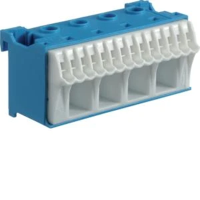 Blok samozacisków QuickConnect neutralny, niebieski, 4x16 + 14x4 mm2, szer. 75 mm