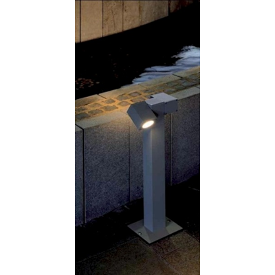 Cubic PATH LIGHT L-TYPE lampa podłogowa srebrnoszary GU10 max. 35W