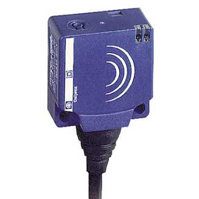 Czujnik indukcyjny płaski z wyjściem NPN 1NO 12-24V DC kabel 2m