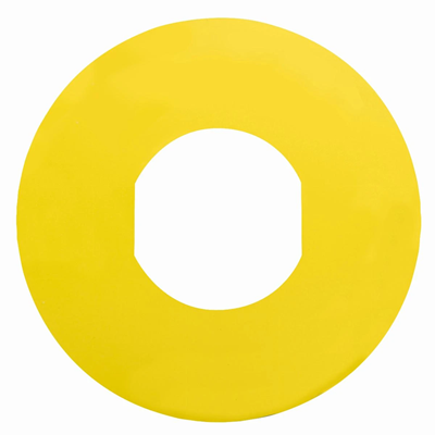 Etykieta okrągła, śr. 60, żółte tło