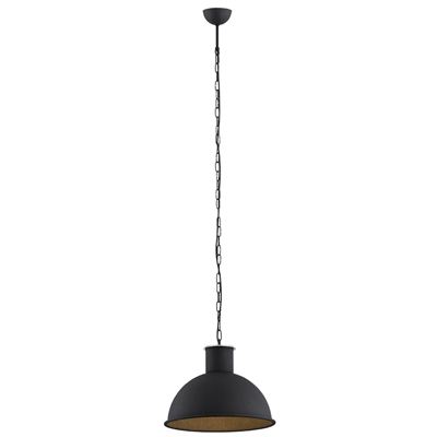 EUFRAT Lampa wisząca 38cm 15W E27 IP20 czarna