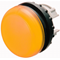 Główka lampki sygnalizacyjnej płaska, żółta, M22-L-Y