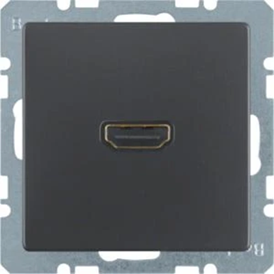 Gniazdo HDMI Berker Q.1/Q.3 antracyt, aksamit