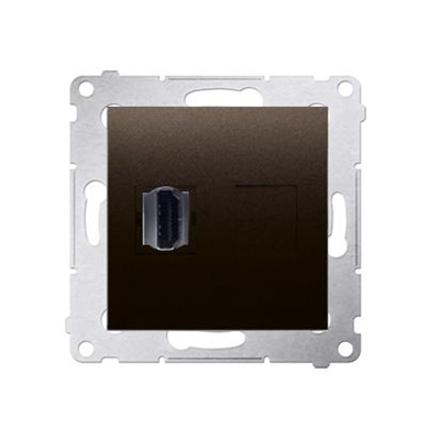 Gniazdo HDMI (moduł) brąz mat metalik