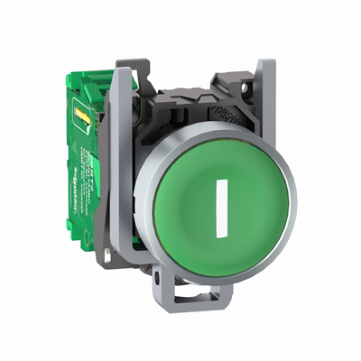 Harmony Główka bezprzewodowego i bezbateryjnego przycisku z nadajnikiem Zielona Metalowa I