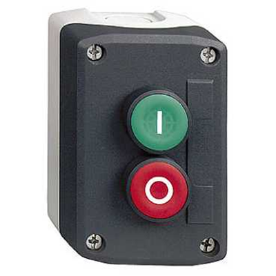 Harmony XALD Stacja sterująca ciemnoszara zielony/czerwony przycisk Ø22 samopowrotny