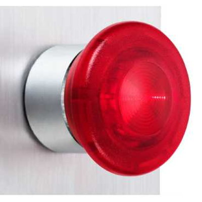 Harmony XB4 Główka podświetlanego przycisku awaryjnego stopu LED Podciągnięcie Czerwona 40mm