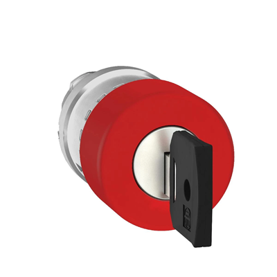 Harmony XB4 Głowka przycisku awaryjnego z kluczem NR455 Ø30 czerwona metalowa