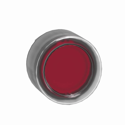 Harmony XB4 Główka przycisku płaskiego z samoczynnym powrotem LED okapturzona czerwona metalowa