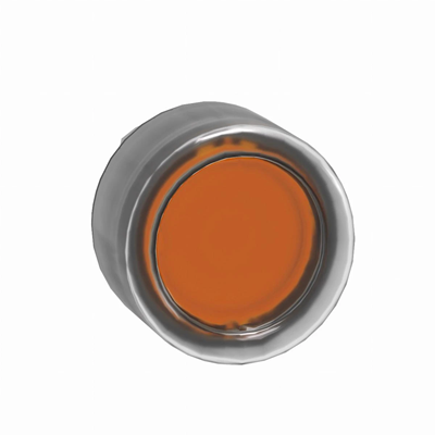 Harmony XB4 Główka przycisku płaskiego z samoczynnym powrotem LED okapturzona pomarańczowa metalowa