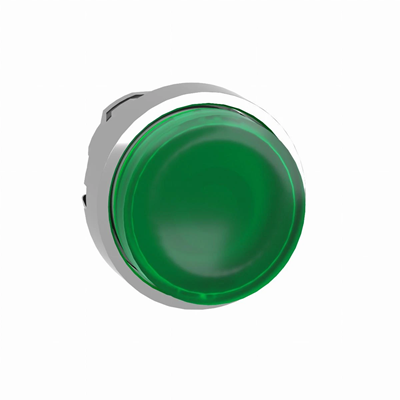 Harmony XB4 Główka przycisku wystającego z samoczynnym powrotem LED zielona metalowa