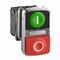 Harmony XB4 Przycisk podwójny zielony/czerwony LED 120V